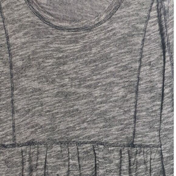 Anthropologie Saturday Sunday Dress Sz Small Long Sleeve Gray Space Dye Pockets - Picture 2 of 7